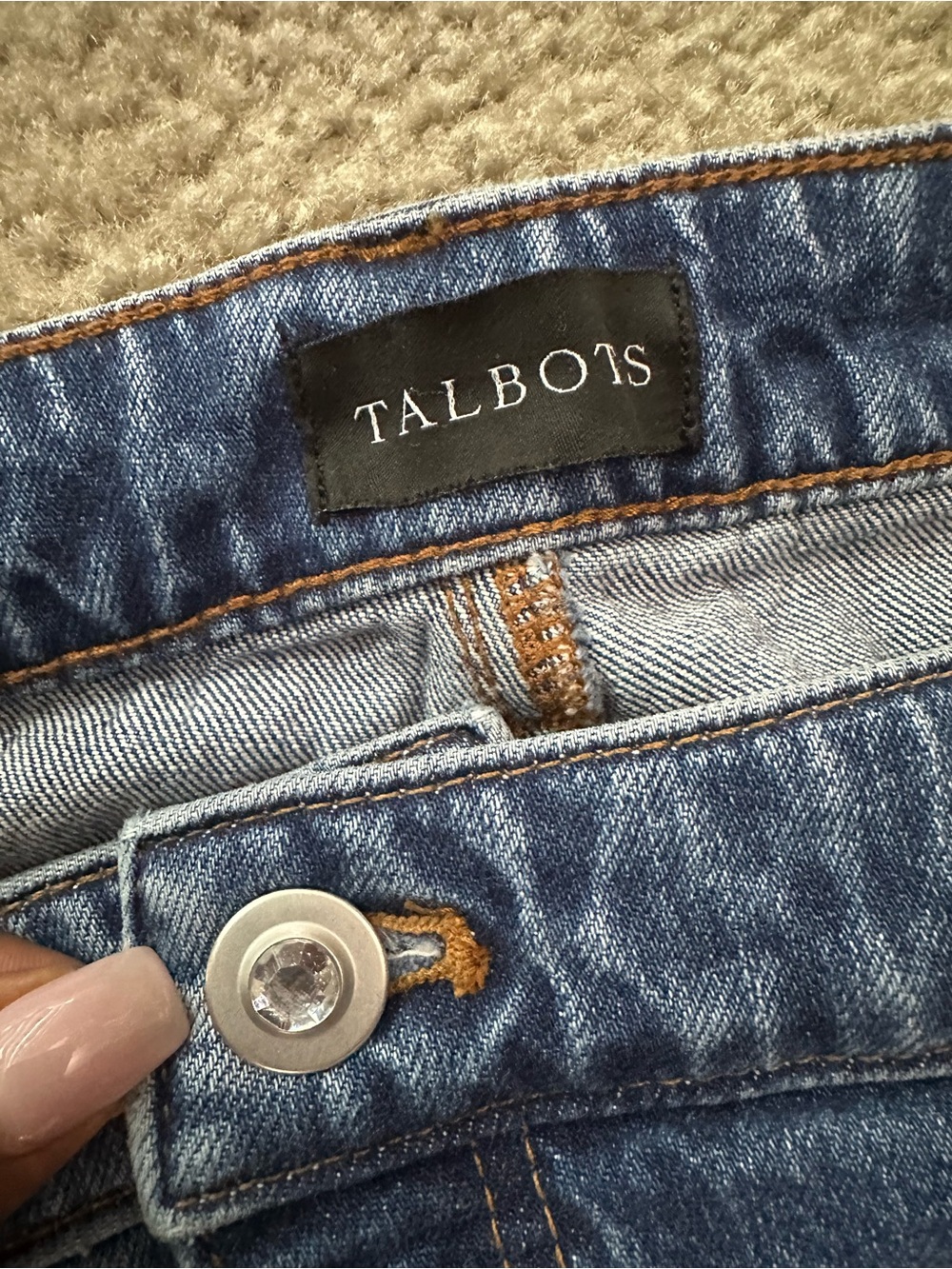 Talbots Crystal Embellished Slim Ankle Jeans – 20W - Picture 5 of 9